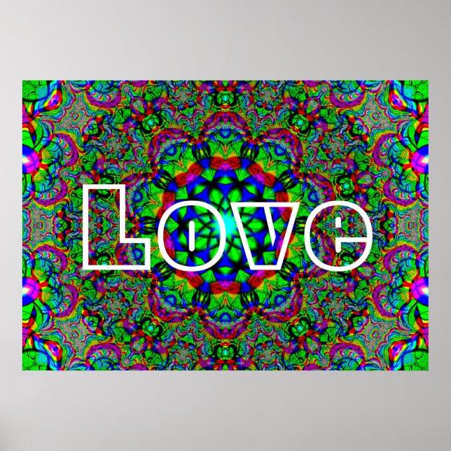 Poster Amour psychédélique (Devant)