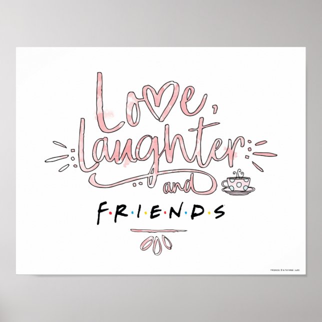 Poster Amour, rire et FRIENDS™ (Devant)