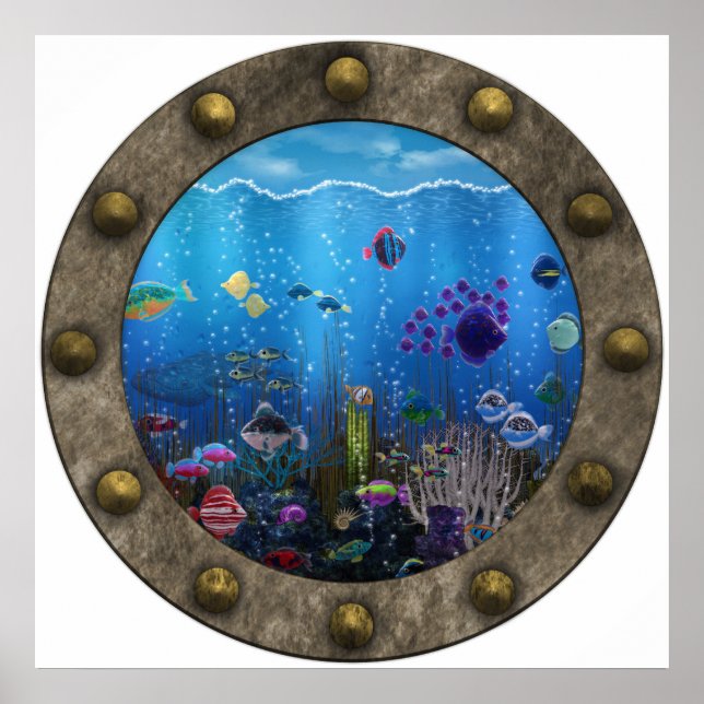 Poster Amour sous-marin - (Devant)