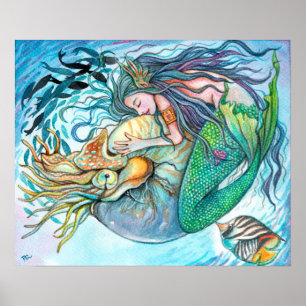 Poster Amour sous-marin