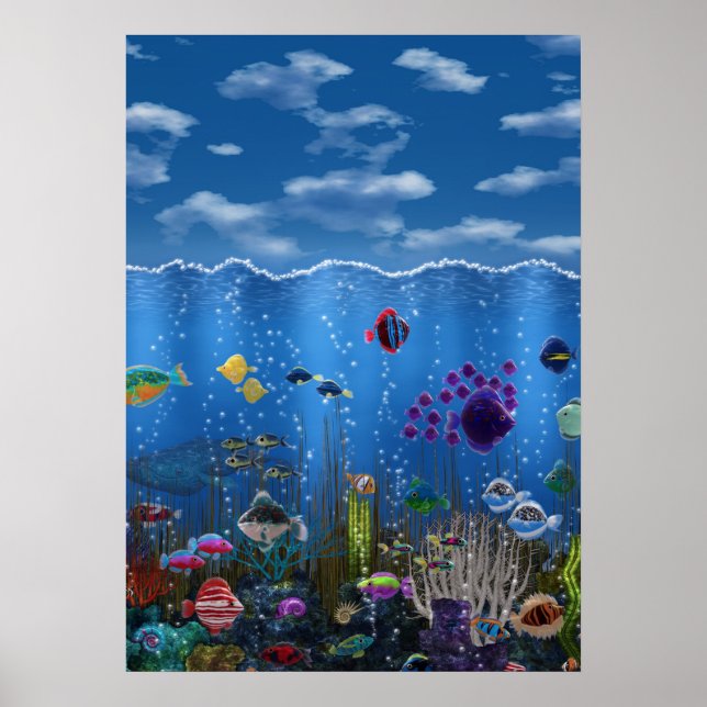 Poster Amour sous-marin - (Devant)