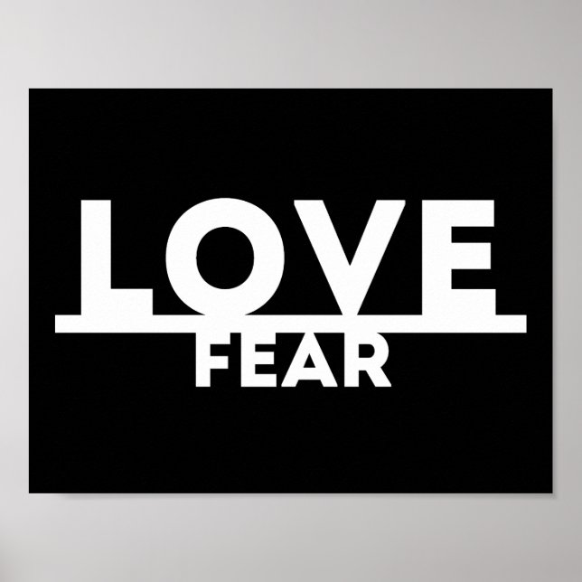 Poster Amour sur la peur (Devant)