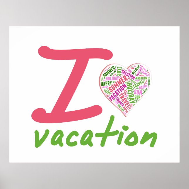 Poster Amour vacances (Devant)