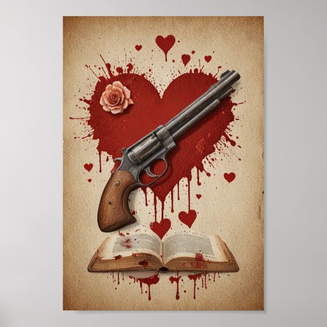 Poster amour vintage (Devant)