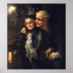 Poster Amour vintage et romance, Art romantique victorien