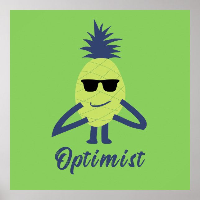 Poster amoureux d'ananas (Devant)