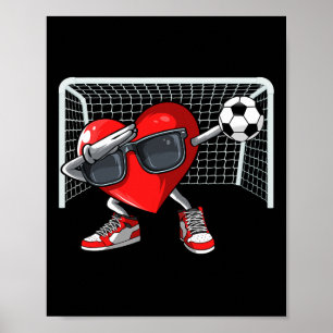 Poster Amoureux de joueur de football pour la Saint-Valen