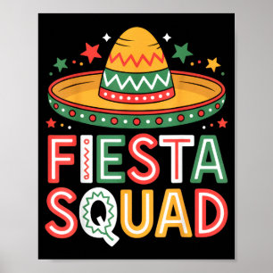 Poster Amoureux de la fête de l'équipe de fiesta ambiance