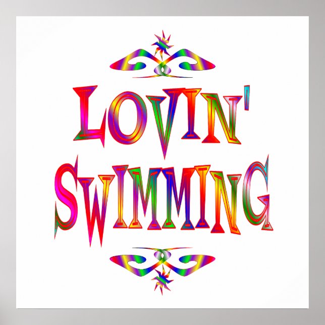 Poster Amoureux de la natation (Devant)