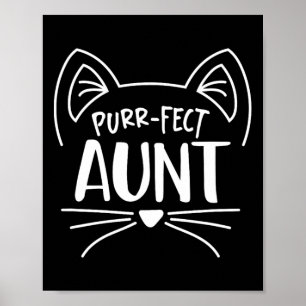 Poster Amoureux de les chats de cadeaux de la tante Purr-