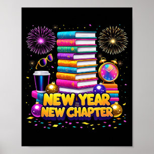 Poster Amoureux de livres Bonne année Chapitre 2026 Bibli