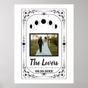 Poster Amoureux de photo personnalisée Mariée Mari Tarot