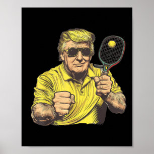 Poster Amoureux de Pickleball amusant Graphics Pickle Bal