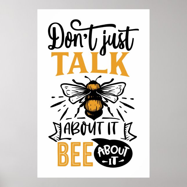 Poster amoureux des abeilles (Devant)