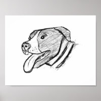 amoureux des animaux photo de chien tiré à la main