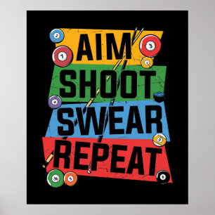 Poster amoureux des billards
