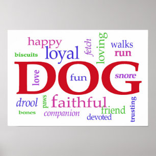 Poster Amoureux des chiens