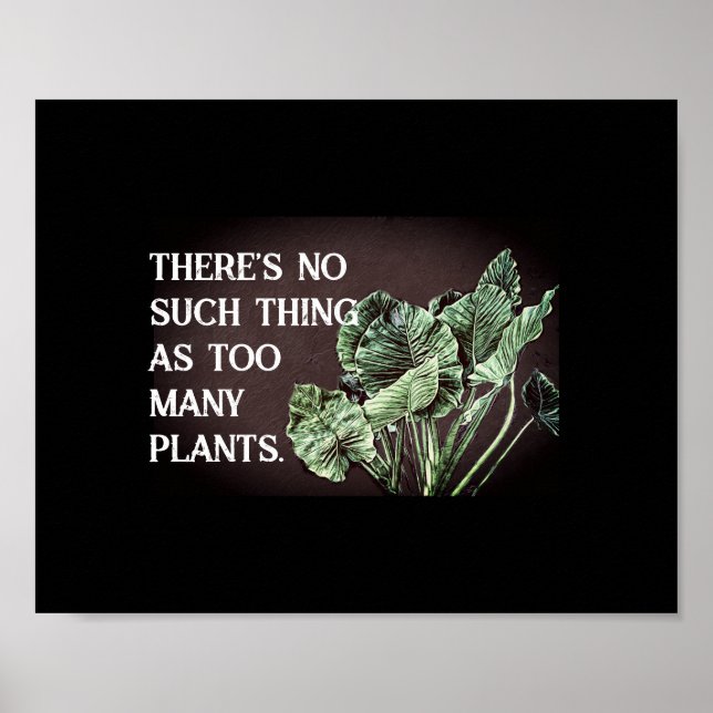 Poster amoureux plantes amusants citent audacieux nature  (Devant)