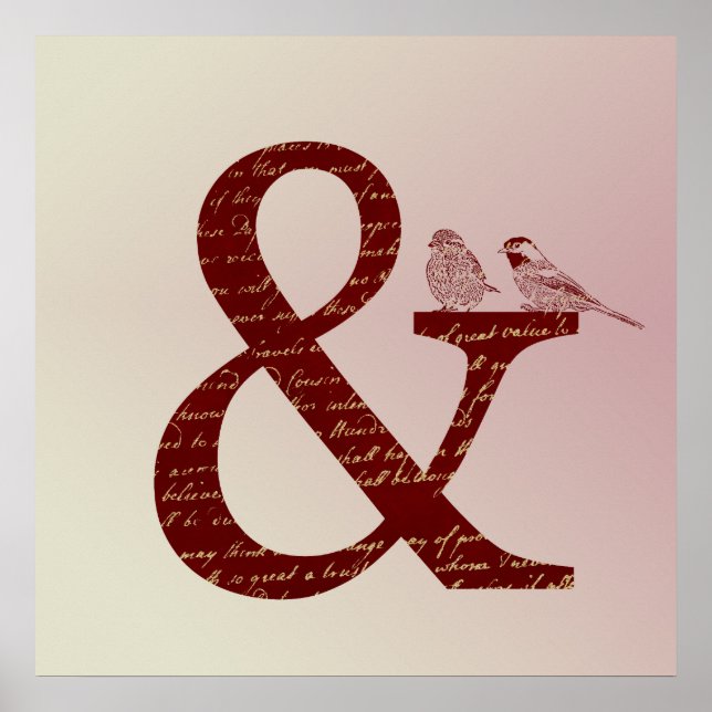 Poster Ampersand Birds (Devant)