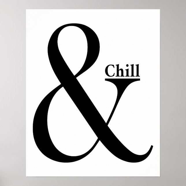 Poster Ampersand Chill (Devant)