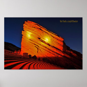 Poster amphithéâtre Red Rocks