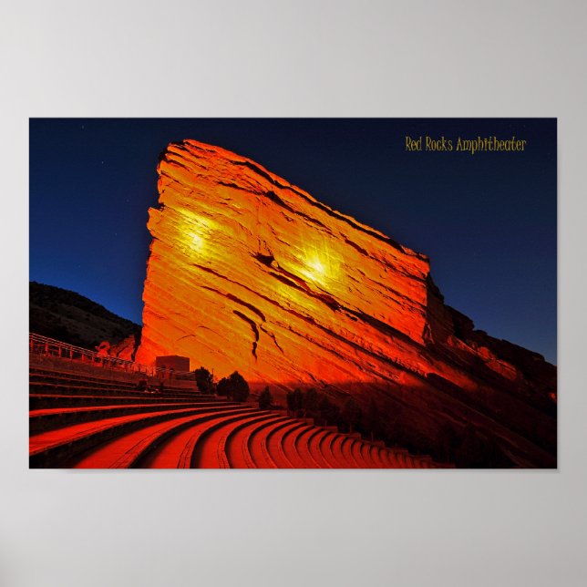 Poster amphithéâtre Red Rocks (Devant)