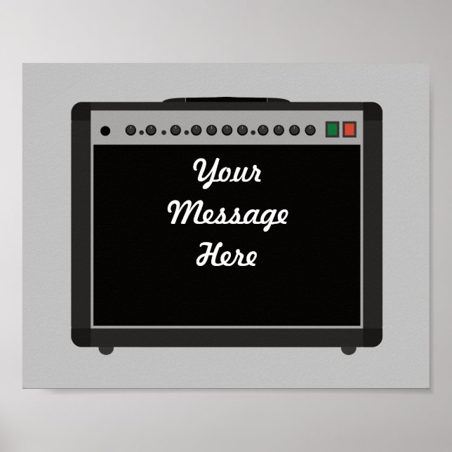 Poster Amplificateur Guitare Personnalisé Roche et Roulea (Devant)