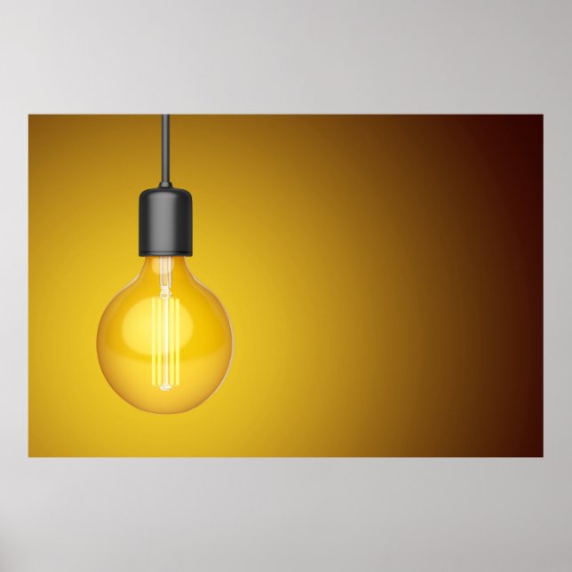 Poster Ampoule LED décorative (Devant)