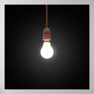 Poster Ampoule suspendue