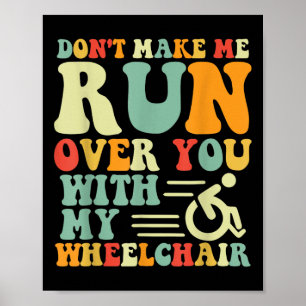 Poster Amputee Fun Wheelchair Racing Bysketbyll Handicap