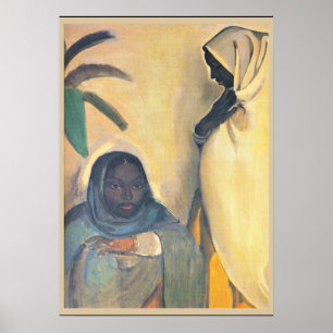 Poster Amrita Sher-Gil - Two Women, fine art painting