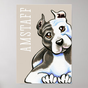 Poster Amstaff Lean on Me