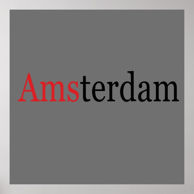 Poster Amsterdam (Devant)