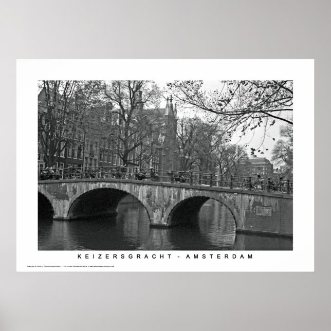 Poster Amsterdam - Keizersgracht (Devant)