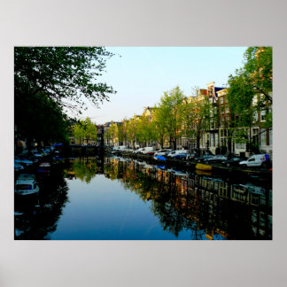 Poster Amsterdam matin