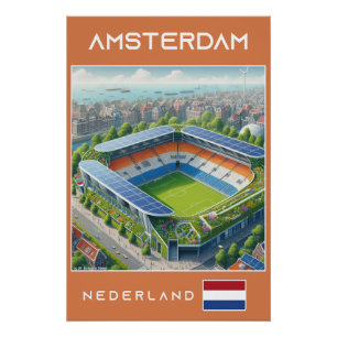Poster Amsterdam Stadium - Netherlands  Ecological Design