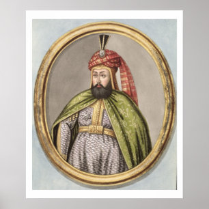 Poster Amurath (Murad) IV (1612-40) Sultan 1623-40, de