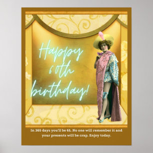 Poster Amusant Art modifié 60e anniversaire