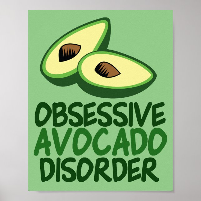 Poster Amusant Avocat Avocado (Devant)