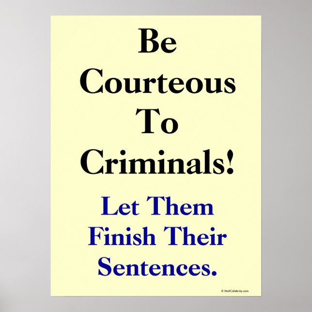 Poster Amusant Avocat Don Witty Law Order Slogan Legal Pu (Devant)