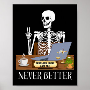 Poster Amusant avocat Halloween