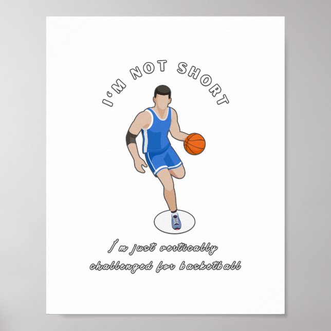 Poster Amusant Basketball Slogan Design (Devant)