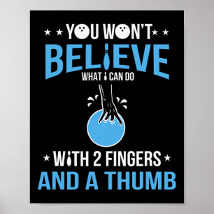 Poster Amusant Bowling Art Pour Hommes Femmes Bowler Funn