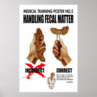 Poster amusant de formation médicale