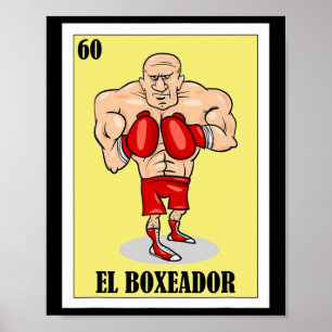Poster Amusant design de boîte mexicaine - El Boxeador 1