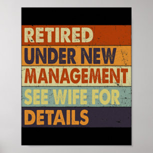 Poster Amusant Design de retraite Hommes papa fête de ret