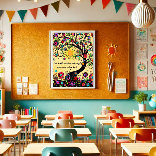 Poster Amusant et inspirant salle de classe