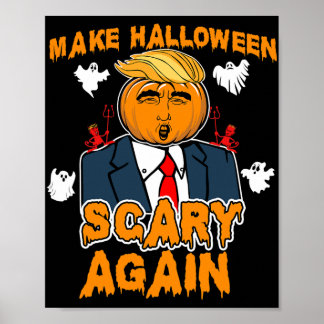 Poster AMUSANT Halloween Trump RENDRE HALLOWEEN PLUS CRAI