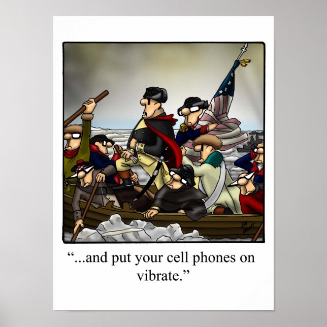 Poster Amusant Histoire Américaine George Washington Post (Devant)