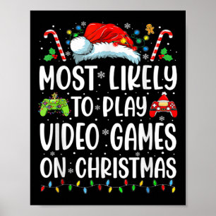 Poster Amusant Joueur Le Plus Probable À Jouer Des Jeux V